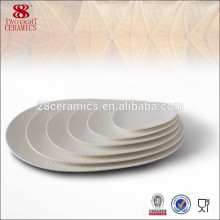 Костяной фарфор керамика овальная белый обеденная тарелка 10 дюймов от Haoxin